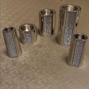 Swarovski Crystal Candle Holder Set of 5